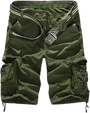 [Generic] Cotton Sports Cotton Multi Pocket Camouflage Casual Short Pants Long Compression Shorts Men