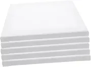 KAILIKETIY 5Pcs Portable Canvas Boards for Painting Blank Oil Painting Panels for Art Teaching and DIY Projects Lightweight and for Outdoor Drawing and Birthday Parties