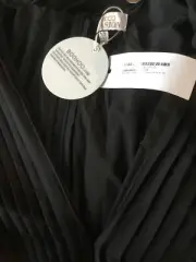 Boohoo Occasion Plus Satin Pleated Maxi Dress Black Size 14 Tote 7