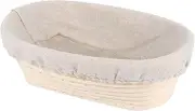 Bread Proofing Basket, Oval sourdoughh Proofing Basket, Round Oval Baking Dough Basket, Proofing Basket,Rattan sourdoughh Baskets Bread Baking Supplies Tool for Bread Dough Flour sourdoughh with Liner