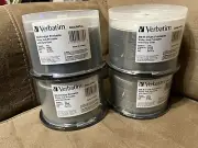 200 VERBATIM 25GB BD-R 16x Datalifeplus (4) 50 pk Pn 97339 Blu Ray