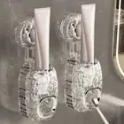 Suction cup Automatic Squeezer Transparent Toothpaste Dispenser