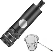 Fishing Landing Dip Net Connector, Net Converter, 2.95-Inch Size Stable Alloy Adapter, Tight Rod Head Converters for Secure Fishing Attachment, Items Gear, Anglers