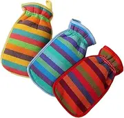 Deep Cleanse 3-pack Exfoliating Mitts Face Scrubber Exfoliator Body Scrub Glove Set