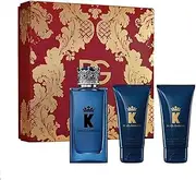 K by Dolce and Gabbana for Men - 3 Pc Gift Set 3.3oz EDP Spray, 1.6oz Shower Gel, 1.6oz After Shave Balm