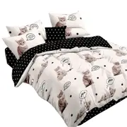 Meow Ultra Soft Quilt Doona Duvet Cover Set Single Double Queen Super King