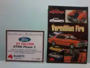 BIANTE 1/18 Certificate & A5 colour LEAFLET for XY Vermillion fire NOT THE CAR