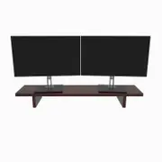 Desky Monitor Stand - Dark Walnut Rubberwood