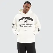 [Nena and Pasadena] Thrill Relaxed Hoodie Natural White
