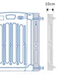 VIVIBABY JTC日本安全門欄 樓梯圍欄 柵欄 延伸片10CM 安全門欄 嬰兒床 寶寶 安全門 防護欄 門欄 0717