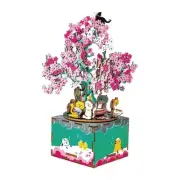 Robotime AM409 Rolife DIY Music Box Cherry Blossom Tree