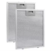 2x Filter For Range Hood Aluminized Grease Parts Replacement Silver 320X260x9mm