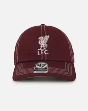 [47 Brand] 47 Brand Liverpool Football Club 47 Clean Up Strapback Dark Maroon - Size ONE ONE Dark Maroon