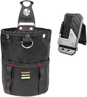 Tool Pouch with Belt Clip Toolbag Detachable Waterproof Storage Organizer with Multiple Pockets for Technician Repairman