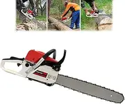 52cc 2-Stroke Petrol Chainsaw, 20 Inch Gasoline Chainsaw, 1.8KW 7500rpm High Speed Gas Chainsaw, for Tree Pruning, Yard Cleanups and Firewood Cutting