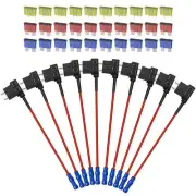 10 Pack 12V Car Add-A-Circuit Fuse Tap Adapter Piggy Back Standard ATO ATC AP...