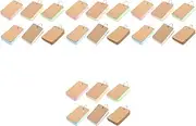 KALLORY Sets Kraft Paper Binder Ring Blank Cards for Flashcards Memo Scratch Pads for Students Workers Pcs
