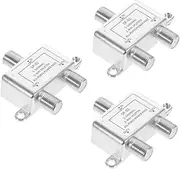 OSALADI 3pcs Two Splitters Coax Cable Splitter Coaxial Cable Splitter Cable Splitter 2 Way Internet and Tv 2-Way Coax Splitter Coax Splitter for Cable Tv Splitter for Amplifier Tv Cable