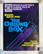 Vtg 80s Horror Video Store HBO Video VHS Re-release Promo Poster The Oblong Box