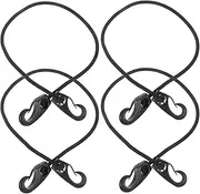 Happyyami Multi-use Hook Ropes 4 Pack Elastic Straps for Outdoor Camping Daily Use