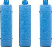 3 Pieces Ice Packs for Cool Box, Reusable Refrigerator Ice Crystals Box, Multipurpose Freezer Blocks for Cool Bags, Water Expansion Cooling Blocks for Air Conditioner Fan, Lunch Box, Camping