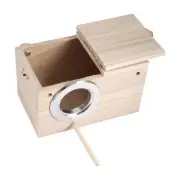 New 12x12x19.5cm Wooden Bird House Pet Warm Incubation Breeding Box For Birds Br
