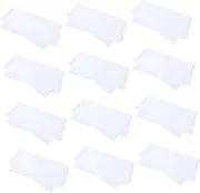 CTIRCHIU 12 Pcs Plain Pure White Square Scarf Handkerchief White Towels Squares Painting Towel Tie Pure White Kerchief Dye Ladies Scarves Women Scarf Making Towel Cotton
