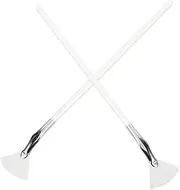 FOMIYES 2pcs Fan Mascara Brush Eyebrow Eyelash Makeup Applicator for Girls Professionals