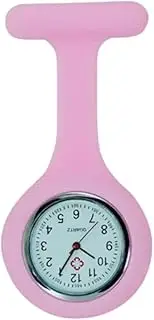 [Boolavard] Clip on Nurse Watches for Women Men, Silicone Lapel Pin Pocket Fob Stethoscope Watches with Second Hand for Nurses Doctor Student Graduation Valentines Birthday