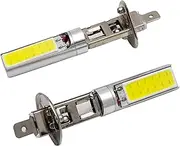Baceyong H1 Headlight Bulb, 2 x COB LED Daytime Running Light, Vehicle Fog Light, White Light