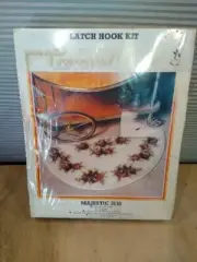 PINGOUIN Half Circle Rug Latch Hook Kit 17 x 33 NEW SEALED Majestic 2135