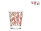 Package Chio Of 6 Glasses Conical Model Grace Glass And Decorum Red