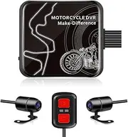 VSYSTO D6WL Motorcycle Dash Camera No Screen Safe Driving 130°Wide Angle IP67 Waterproof Dual Motor Drive Recorder 1080P Support Max 256GB G-Sensor WDR Loop Recording WiFi