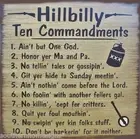 Hillbilly 10 Commandments Primitive Country Canvas Sign Home Decor