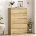5 Drawer Chest of Drawers Tallboy Dresser Storage Cabinet Bedroom Oak