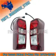 LHS & RHS Rear Lamp Tail Light Red For Isuzu DMax D-Max Ute 2012-2019 Non-LED (for: Isuzu)