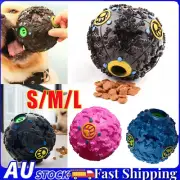 Dog Treat Dispensing Ball Chew Toy Giggle Play Toys Fetch Puppy Training Ball DX
