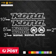 KONA MTB CX DH XC Vinyl Decals Stickers Sheet Bike Frame Cycling Bicycle Cycle