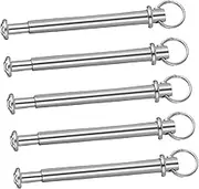 Garneck 5 Sets Shaft Rivets and Nuts Handheld Fan Repairing Kit Hand Fan Fasteners (20mm)