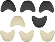 [Obuyke] 4 Pairs Toe Infilled Pad Sole Insoles High Heel Shoe Grips Toe Protective Pad Shoe Plugs High Heel Toe Cushion Shoe Toe Fillers High Heeled Shoe Insoles Adjust Protection Pad Glue