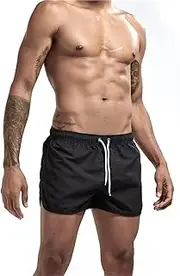 Men's Shorts Breathable Quick Dry Pure Color Men's Outdoor Sports Swimming Shorts Daily