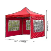 Party Tent Foldable Waterproof Outdoor Surround Cloth Tent Red
