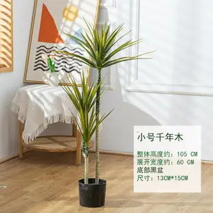 仿真芭蕉樹客廳落地擺件盆景 室內大型北歐植物紅鐵樹假綠植盆栽