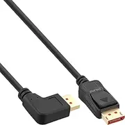 InLine® DisplayPort 1.4 Cable 8K4K Left Angled Black/Gold 5 m