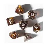 Sirius Dice Poly Set - Unearthed Treasure - Topaz (8) New