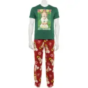 Men's $60 Buddy the Elf Nutcracker Pajama Set in Gift Box Size L NEW IN BOX
