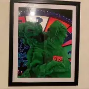 Custom nightmare before Christmas Oogie boogie art on black frame