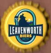 USA Plastic Lined Beer Crown Bottle Cap: Leavenworth Brewing