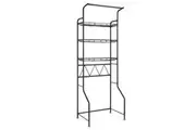 3-Tier Steel Freestanding Bathroom Rack Shelves Over Toilet Washer Dryer Shelf Laundry Storage