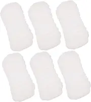 Vaguelly 6pcs Newborn Dry Wipes Caddy Organizer Cloth Nappy Inserts Bin White Cotton